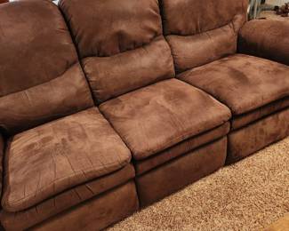 Brown Microfiber Sofa 