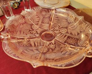 Beautiful Piece of Depression Glass - Unusual design