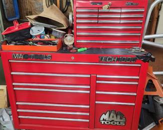 Mac Tool Chests filled with wonderful Mac Tools and others.  