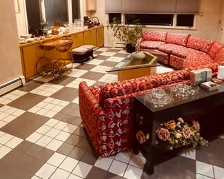 Custom mid-century modern style sectional sofa