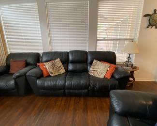 Black Leather Sofa