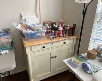 Craft Paint and Craft Bench