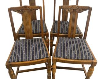 Four Upholstered Dining Chairs
