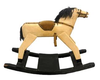 Hand Painted Wooden Rocking Horse