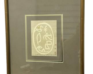 Pencil Signed Japanese Framed Wall Art