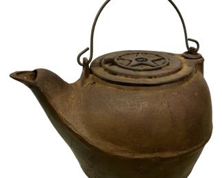 Vintage Cast Iron Tea Kettle