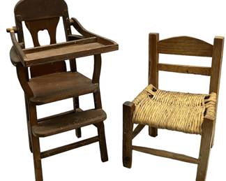 Vintage Doll High Chair Chair