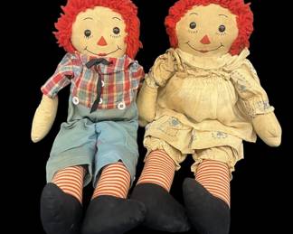 Vintage Raggedy Ann Andy Dolls
