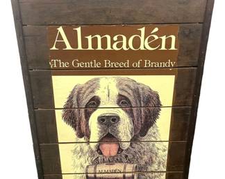 Vintage Wooden Almaden Art