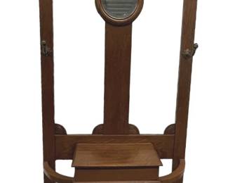 Vintage Wooden Hall Tree