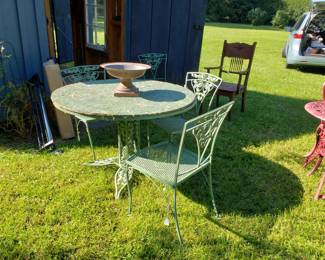 Patio table and chairs