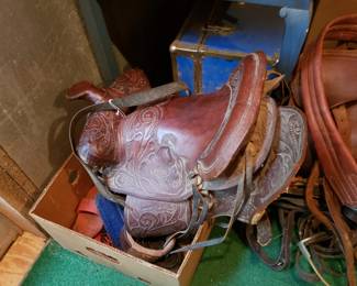 Child's western saddle