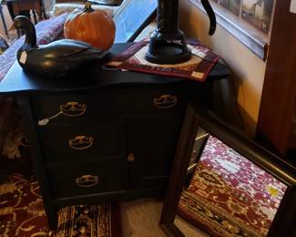 Black chest of drawers