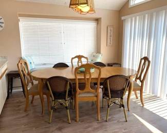 Dining table seats 8