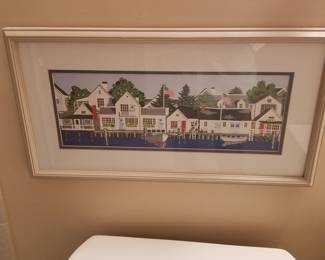 Primitive seaside artwork by Jane Wooster Scott