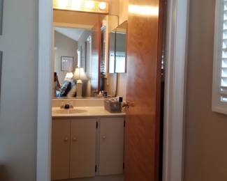 Bath vanity; vanity lights
