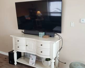 Broyhill breakfront; sorry, flat screen TV is sold