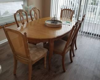Dining table seats 8