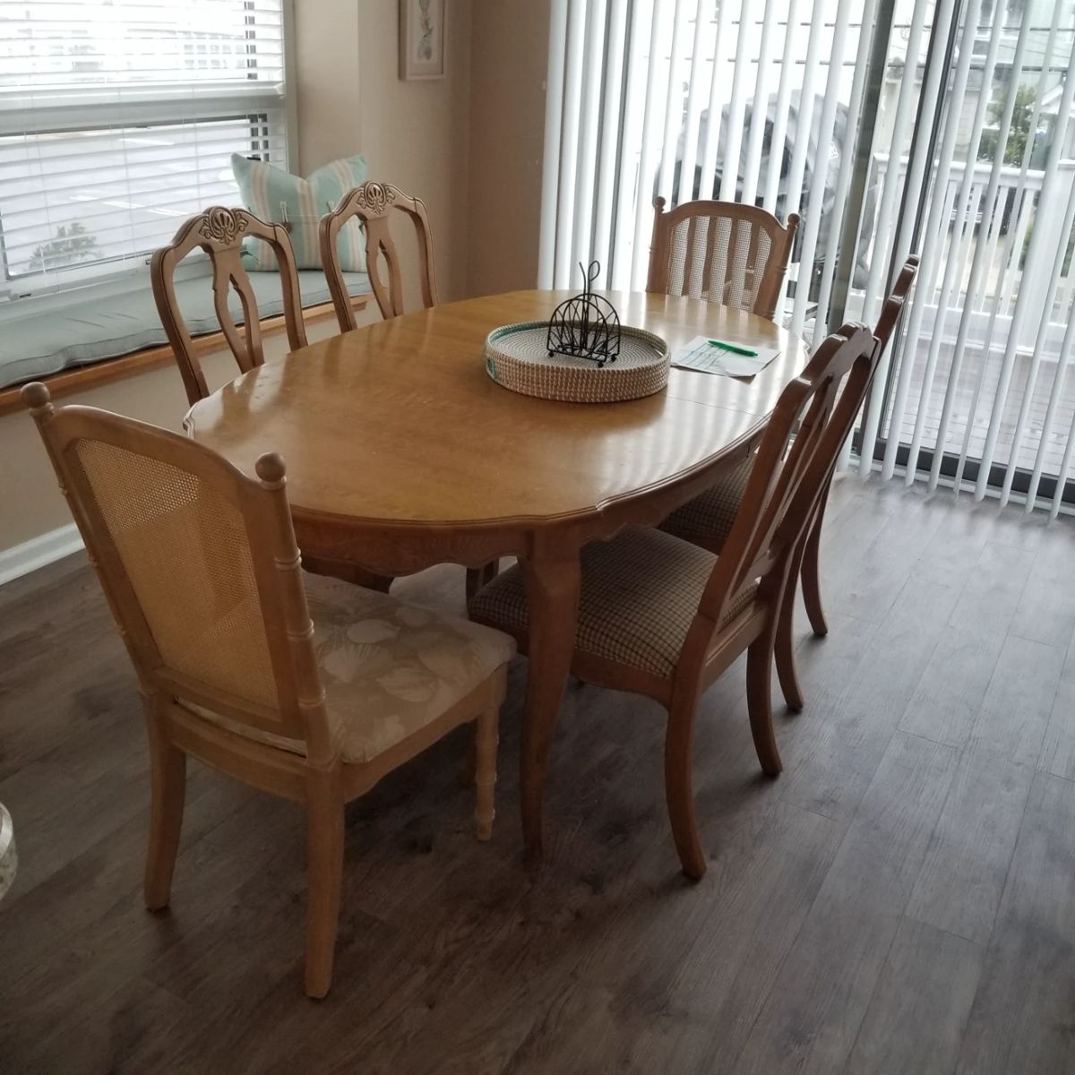 Dining table seats 8