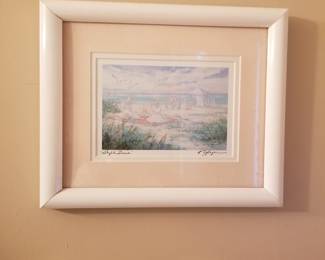 Signed seashore art