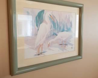 Signed avian artwork