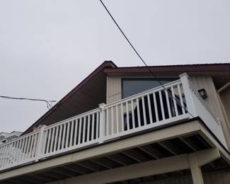 Limited amount of vinyl railing