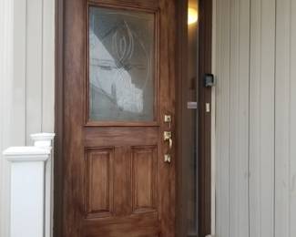 Handsome front entry door