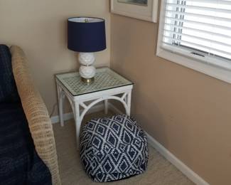 Wicker end tables - two availble