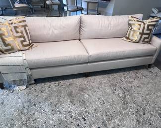 Mitchell Gold + Bob Williams - Gigi Sofa (105 in) cream color. 
-Accented w/ 2  Zgallerie Nikki Chu Mandala Pillow 22in