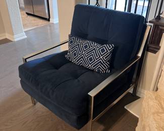 (1) Zgallerie Blue Accent chair