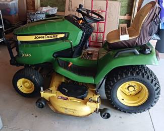 John Deere X540 Runs Excellent! 26 HP. Kawasaki 986 Hours. Includes Snowplow, Tire Chains and New Set of Blades.