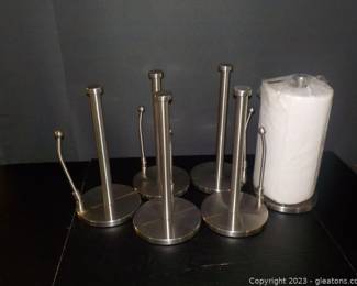6 Stainless Steel Paper Towel Holders