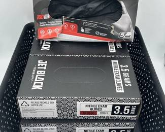 Black Nitrile Gloves Lot