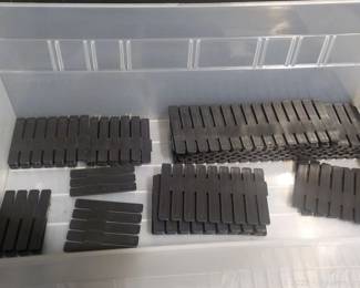 U Line Shelf Bin Dividers Bases and Detachable 11x6 Holders