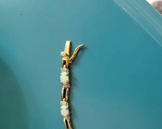 Gold and Opal bracelet