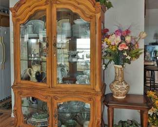 Ornate china cabinet