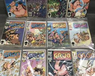 Minimum of $250 to purchase.  There is no cherry picking. I would like to sell all as one lot for:

25 bins and all loose lots.     $7000

25 bins only. No loose lots.   $4500

20 bins and No loose lots.     $3750

15 bins No loose lots.             $2800

Choice of 20 or less depending on what remains 

10 bins No loose lots.            $1900

Choice of 15 or less depending on remains

5 bins No loose lots.           $1000

Choice of 10 or less depending on what remains.

1 bin. No loose lots             $250

Choice of 3 or less depending on what remains 

LOTS INDIVIDUALY SOLD.

75 TO 150 COMICS PER LOT except Red Sonja only has 25 Original comics 

GROO LOT.             $500

10 -50 cent lot.      $500

RED SONJA LOT   $500  

Fantastic Four.      $250

Iron Man lot.          $250

Star wars lot.         $250

Spiderman lot.      $350  

Superman lot.       $350 

Xcaliber lot.           $250

Xmen lot.               $250

Wolverine lot.        $250