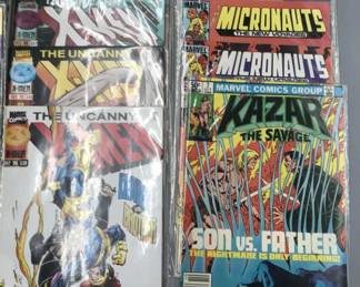 Minimum of $250 to purchase.  There is no cherry picking. I would like to sell all as one lot for:

25 bins and all loose lots.     $7000

25 bins only. No loose lots.   $4500

20 bins and No loose lots.     $3750

15 bins No loose lots.             $2800

Choice of 20 or less depending on what remains 

10 bins No loose lots.            $1900

Choice of 15 or less depending on remains

5 bins No loose lots.           $1000

Choice of 10 or less depending on what remains.

1 bin. No loose lots             $250

Choice of 3 or less depending on what remains 

LOTS INDIVIDUALY SOLD.

75 TO 150 COMICS PER LOT except Red Sonja only has 25 Original comics 

GROO LOT.             $500

10 -50 cent lot.      $500

RED SONJA LOT   $500  

Fantastic Four.      $250

Iron Man lot.          $250

Star wars lot.         $250

Spiderman lot.      $350  

Superman lot.       $350 

Xcaliber lot.           $250

Xmen lot.               $250

Wolverine lot.        $250