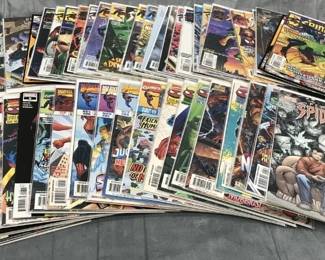 Minimum of $250 to purchase.  There is no cherry picking. I would like to sell all as one lot for:

25 bins and all loose lots.     $7000

25 bins only. No loose lots.   $4500

20 bins and No loose lots.     $3750

15 bins No loose lots.             $2800

Choice of 20 or less depending on what remains 

10 bins No loose lots.            $1900

Choice of 15 or less depending on remains

5 bins No loose lots.           $1000

Choice of 10 or less depending on what remains.

1 bin. No loose lots             $250

Choice of 3 or less depending on what remains 

LOTS INDIVIDUALY SOLD.

75 TO 150 COMICS PER LOT except Red Sonja only has 25 Original comics 

GROO LOT.             $500

10 -50 cent lot.      $500

RED SONJA LOT   $500  

Fantastic Four.      $250

Iron Man lot.          $250

Star wars lot.         $250

Spiderman lot.      $350  

Superman lot.       $350 

Xcaliber lot.           $250

Xmen lot.               $250

Wolverine lot.        $250