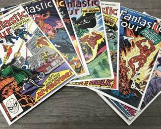 Minimum of $250 to purchase.  There is no cherry picking. I would like to sell all as one lot for:

25 bins and all loose lots.     $7000

25 bins only. No loose lots.   $4500

20 bins and No loose lots.     $3750

15 bins No loose lots.             $2800

Choice of 20 or less depending on what remains 

10 bins No loose lots.            $1900

Choice of 15 or less depending on remains

5 bins No loose lots.           $1000

Choice of 10 or less depending on what remains.

1 bin. No loose lots             $250

Choice of 3 or less depending on what remains 

LOTS INDIVIDUALY SOLD.

75 TO 150 COMICS PER LOT except Red Sonja only has 25 Original comics 

GROO LOT.             $500

10 -50 cent lot.      $500

RED SONJA LOT   $500  

Fantastic Four.      $250

Iron Man lot.          $250

Star wars lot.         $250

Spiderman lot.      $350  

Superman lot.       $350 

Xcaliber lot.           $250

Xmen lot.               $250

Wolverine lot.        $250