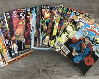 Minimum of $250 to purchase.  There is no cherry picking. I would like to sell all as one lot for:

25 bins and all loose lots.     $7000

25 bins only. No loose lots.   $4500

20 bins and No loose lots.     $3750

15 bins No loose lots.             $2800

Choice of 20 or less depending on what remains 

10 bins No loose lots.            $1900

Choice of 15 or less depending on remains

5 bins No loose lots.           $1000

Choice of 10 or less depending on what remains.

1 bin. No loose lots             $250

Choice of 3 or less depending on what remains 

LOTS INDIVIDUALY SOLD.

75 TO 150 COMICS PER LOT except Red Sonja only has 25 Original comics 

GROO LOT.             $500

10 -50 cent lot.      $500

RED SONJA LOT   $500  

Fantastic Four.      $250

Iron Man lot.          $250

Star wars lot.         $250

Spiderman lot.      $350  

Superman lot.       $350 

Xcaliber lot.           $250

Xmen lot.               $250

Wolverine lot.        $250