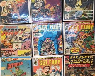 Minimum of $250 to purchase.  There is no cherry picking. I would like to sell all as one lot for:

25 bins and all loose lots.     $7000

25 bins only. No loose lots.   $4500

20 bins and No loose lots.     $3750

15 bins No loose lots.             $2800

Choice of 20 or less depending on what remains 

10 bins No loose lots.            $1900

Choice of 15 or less depending on remains

5 bins No loose lots.           $1000

Choice of 10 or less depending on what remains.

1 bin. No loose lots             $250

Choice of 3 or less depending on what remains 

LOTS INDIVIDUALY SOLD.

75 TO 150 COMICS PER LOT except Red Sonja only has 25 Original comics 

GROO LOT.             $500

10 -50 cent lot.      $500

RED SONJA LOT   $500  

Fantastic Four.      $250

Iron Man lot.          $250

Star wars lot.         $250

Spiderman lot.      $350  

Superman lot.       $350 

Xcaliber lot.           $250

Xmen lot.               $250

Wolverine lot.        $250