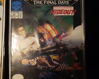 Minimum of $250 to purchase.  There is no cherry picking. I would like to sell all as one lot for:

25 bins and all loose lots.     $7000

25 bins only. No loose lots.   $4500

20 bins and No loose lots.     $3750

15 bins No loose lots.             $2800

Choice of 20 or less depending on what remains 

10 bins No loose lots.            $1900

Choice of 15 or less depending on remains

5 bins No loose lots.           $1000

Choice of 10 or less depending on what remains.

1 bin. No loose lots             $250

Choice of 3 or less depending on what remains 

LOTS INDIVIDUALY SOLD.

75 TO 150 COMICS PER LOT except Red Sonja only has 25 Original comics 

GROO LOT.             $500

10 -50 cent lot.      $500

RED SONJA LOT   $500  

Fantastic Four.      $250

Iron Man lot.          $250

Star wars lot.         $250

Spiderman lot.      $350  

Superman lot.       $350 

Xcaliber lot.           $250

Xmen lot.               $250

Wolverine lot.        $250