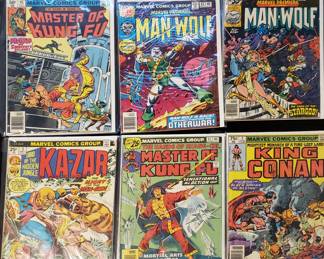 Minimum of $250 to purchase.  There is no cherry picking. I would like to sell all as one lot for:

25 bins and all loose lots.     $7000

25 bins only. No loose lots.   $4500

20 bins and No loose lots.     $3750

15 bins No loose lots.             $2800

Choice of 20 or less depending on what remains 

10 bins No loose lots.            $1900

Choice of 15 or less depending on remains

5 bins No loose lots.           $1000

Choice of 10 or less depending on what remains.

1 bin. No loose lots             $250

Choice of 3 or less depending on what remains 

LOTS INDIVIDUALY SOLD.

75 TO 150 COMICS PER LOT except Red Sonja only has 25 Original comics 

GROO LOT.             $500

10 -50 cent lot.      $500

RED SONJA LOT   $500  

Fantastic Four.      $250

Iron Man lot.          $250

Star wars lot.         $250

Spiderman lot.      $350  

Superman lot.       $350 

Xcaliber lot.           $250

Xmen lot.               $250

Wolverine lot.        $250