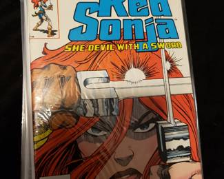 Minimum of $250 to purchase.  There is no cherry picking. I would like to sell all as one lot for:

25 bins and all loose lots.     $7000

25 bins only. No loose lots.   $4500

20 bins and No loose lots.     $3750

15 bins No loose lots.             $2800

Choice of 20 or less depending on what remains 

10 bins No loose lots.            $1900

Choice of 15 or less depending on remains

5 bins No loose lots.           $1000

Choice of 10 or less depending on what remains.

1 bin. No loose lots             $250

Choice of 3 or less depending on what remains 

LOTS INDIVIDUALY SOLD.

75 TO 150 COMICS PER LOT except Red Sonja only has 25 Original comics 

GROO LOT.             $500

10 -50 cent lot.      $500

RED SONJA LOT   $500  

Fantastic Four.      $250

Iron Man lot.          $250

Star wars lot.         $250

Spiderman lot.      $350  

Superman lot.       $350 

Xcaliber lot.           $250

Xmen lot.               $250

Wolverine lot.        $250