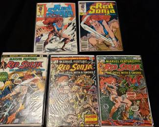 Minimum of $250 to purchase.  There is no cherry picking. I would like to sell all as one lot for:

25 bins and all loose lots.     $7000

25 bins only. No loose lots.   $4500

20 bins and No loose lots.     $3750

15 bins No loose lots.             $2800

Choice of 20 or less depending on what remains 

10 bins No loose lots.            $1900

Choice of 15 or less depending on remains

5 bins No loose lots.           $1000

Choice of 10 or less depending on what remains.

1 bin. No loose lots             $250

Choice of 3 or less depending on what remains 

LOTS INDIVIDUALY SOLD.

75 TO 150 COMICS PER LOT except Red Sonja only has 25 Original comics 

GROO LOT.             $500

10 -50 cent lot.      $500

RED SONJA LOT   $500  

Fantastic Four.      $250

Iron Man lot.          $250

Star wars lot.         $250

Spiderman lot.      $350  

Superman lot.       $350 

Xcaliber lot.           $250

Xmen lot.               $250

Wolverine lot.        $250