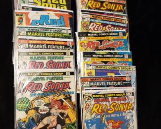 Minimum of $250 to purchase.  There is no cherry picking. I would like to sell all as one lot for:

25 bins and all loose lots.     $7000

25 bins only. No loose lots.   $4500

20 bins and No loose lots.     $3750

15 bins No loose lots.             $2800

Choice of 20 or less depending on what remains 

10 bins No loose lots.            $1900

Choice of 15 or less depending on remains

5 bins No loose lots.           $1000

Choice of 10 or less depending on what remains.

1 bin. No loose lots             $250

Choice of 3 or less depending on what remains 

LOTS INDIVIDUALY SOLD.

75 TO 150 COMICS PER LOT except Red Sonja only has 25 Original comics 

GROO LOT.             $500

10 -50 cent lot.      $500

RED SONJA LOT   $500  

Fantastic Four.      $250

Iron Man lot.          $250

Star wars lot.         $250

Spiderman lot.      $350  

Superman lot.       $350 

Xcaliber lot.           $250

Xmen lot.               $250

Wolverine lot.        $250