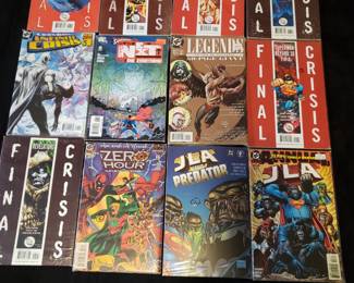 Minimum of $250 to purchase.  There is no cherry picking. I would like to sell all as one lot for:

25 bins and all loose lots.     $7000

25 bins only. No loose lots.   $4500

20 bins and No loose lots.     $3750

15 bins No loose lots.             $2800

Choice of 20 or less depending on what remains 

10 bins No loose lots.            $1900

Choice of 15 or less depending on remains

5 bins No loose lots.           $1000

Choice of 10 or less depending on what remains.

1 bin. No loose lots             $250

Choice of 3 or less depending on what remains 

LOTS INDIVIDUALY SOLD.

75 TO 150 COMICS PER LOT except Red Sonja only has 25 Original comics 

GROO LOT.             $500

10 -50 cent lot.      $500

RED SONJA LOT   $500  

Fantastic Four.      $250

Iron Man lot.          $250

Star wars lot.         $250

Spiderman lot.      $350  

Superman lot.       $350 

Xcaliber lot.           $250

Xmen lot.               $250

Wolverine lot.        $250