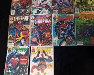 Minimum of $250 to purchase.  There is no cherry picking. I would like to sell all as one lot for:

25 bins and all loose lots.     $7000

25 bins only. No loose lots.   $4500

20 bins and No loose lots.     $3750

15 bins No loose lots.             $2800

Choice of 20 or less depending on what remains 

10 bins No loose lots.            $1900

Choice of 15 or less depending on remains

5 bins No loose lots.           $1000

Choice of 10 or less depending on what remains.

1 bin. No loose lots             $250

Choice of 3 or less depending on what remains 

LOTS INDIVIDUALY SOLD.

75 TO 150 COMICS PER LOT except Red Sonja only has 25 Original comics 

GROO LOT.             $500

10 -50 cent lot.      $500

RED SONJA LOT   $500  

Fantastic Four.      $250

Iron Man lot.          $250

Star wars lot.         $250

Spiderman lot.      $350  

Superman lot.       $350 

Xcaliber lot.           $250

Xmen lot.               $250

Wolverine lot.        $250