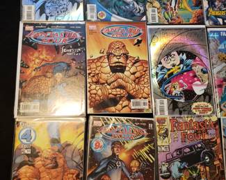 Minimum of $250 to purchase.  There is no cherry picking. I would like to sell all as one lot for:

25 bins and all loose lots.     $7000

25 bins only. No loose lots.   $4500

20 bins and No loose lots.     $3750

15 bins No loose lots.             $2800

Choice of 20 or less depending on what remains 

10 bins No loose lots.            $1900

Choice of 15 or less depending on remains

5 bins No loose lots.           $1000

Choice of 10 or less depending on what remains.

1 bin. No loose lots             $250

Choice of 3 or less depending on what remains 

LOTS INDIVIDUALY SOLD.

75 TO 150 COMICS PER LOT except Red Sonja only has 25 Original comics 

GROO LOT.             $500

10 -50 cent lot.      $500

RED SONJA LOT   $500  

Fantastic Four.      $250

Iron Man lot.          $250

Star wars lot.         $250

Spiderman lot.      $350  

Superman lot.       $350 

Xcaliber lot.           $250

Xmen lot.               $250

Wolverine lot.        $250